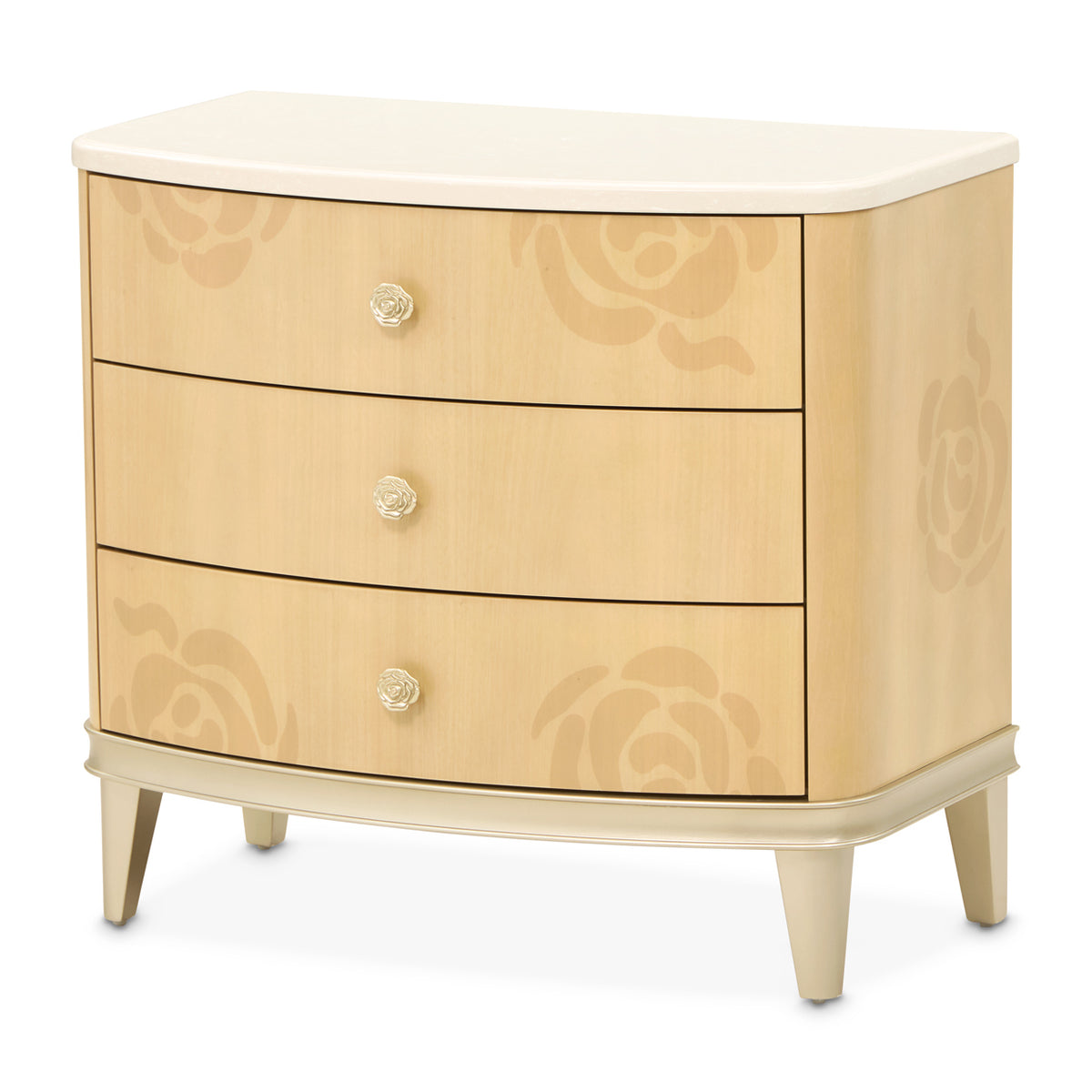 Camellia Field Caramel Nightstand