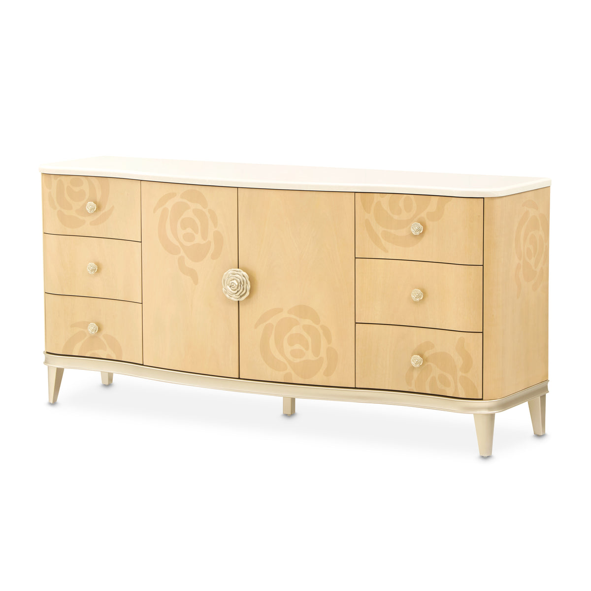 Camellia Field Caramel Dresser