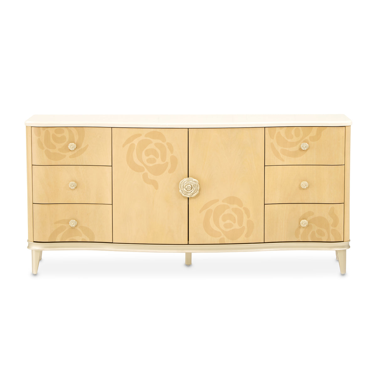 Camellia Field Caramel Dresser