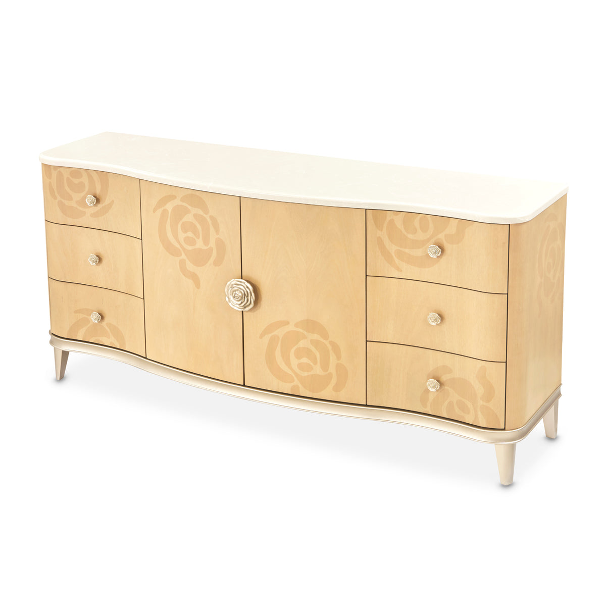 Camellia Field Caramel Dresser