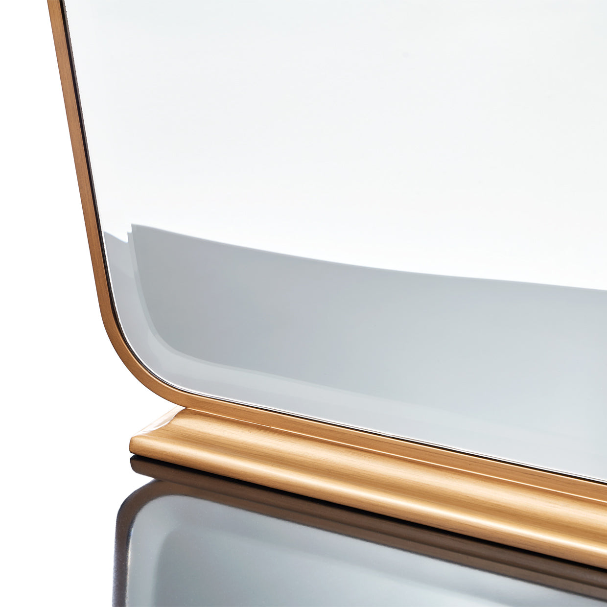 Camellia Field Warm Pecan Dresser Mirror