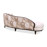 Camellia Field Warm Pecan/Porcini Asymmetrical Velvet Sofa