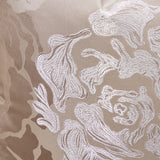 Camellia Field Warm Pecan/Porcini Asymmetrical Velvet Sofa