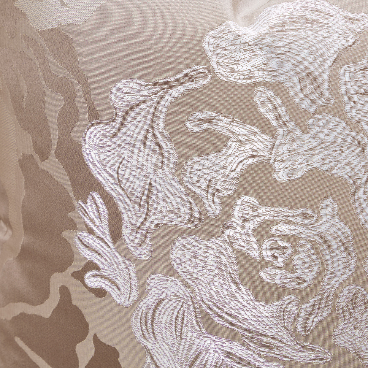 Camellia Field Warm Pecan/Porcini Asymmetrical Velvet Sofa