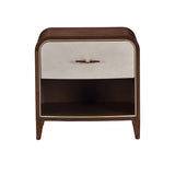 Houston Walnut 1-Drawer Nightstand