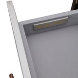 Houston Walnut Vanity Table with Mirror & Chair