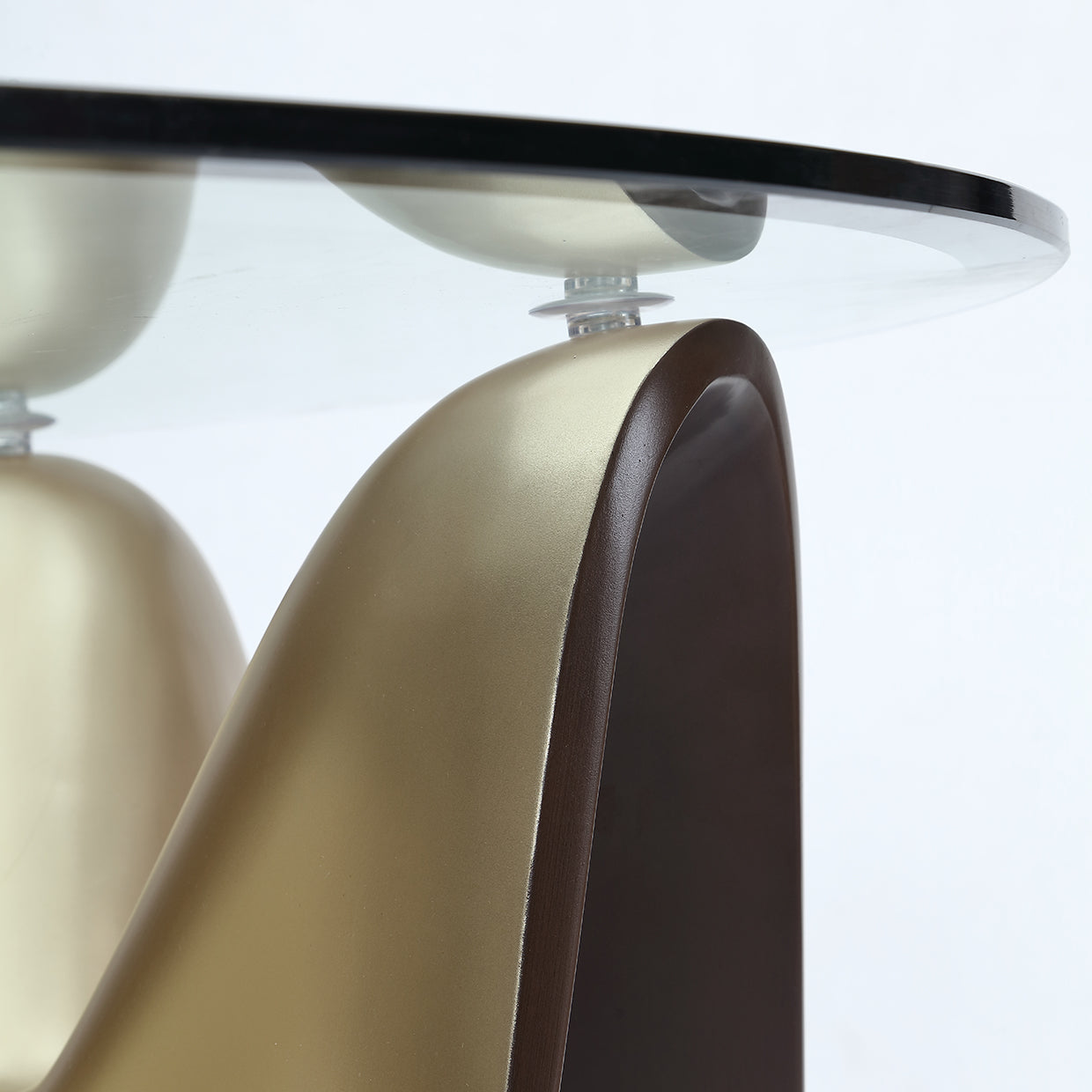 Houston Brushed Gold Cocktail Table
