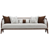 Houston Walnut/Pebble Sofa