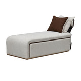 West Kensington Medium Espresso/Buff Chaise