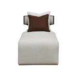 West Kensington Medium Espresso/Buff Chaise