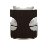 West Kensington Medium Espresso/Buff Chaise