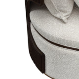 West Kensington Medium Espresso/Buff Chaise