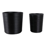 Skyemoor Black Planters (Set of 2)