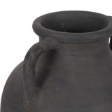 Drakewell Black Terracotta Vase with Handles