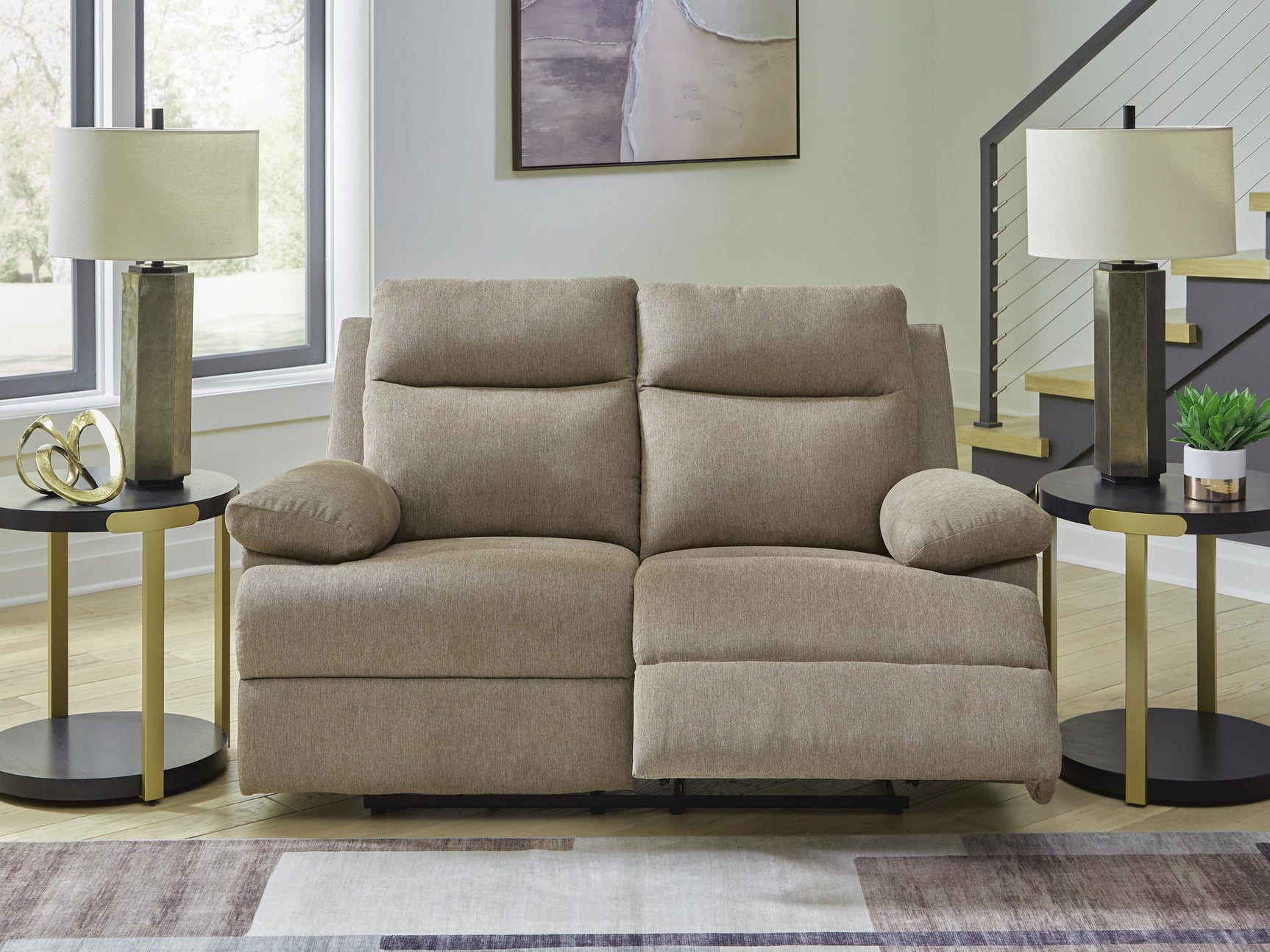 Tarrant Mocha Reclining Loveseat