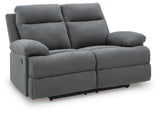 Tarrant Charcoal Reclining Loveseat