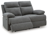 Tarrant Charcoal Reclining Loveseat