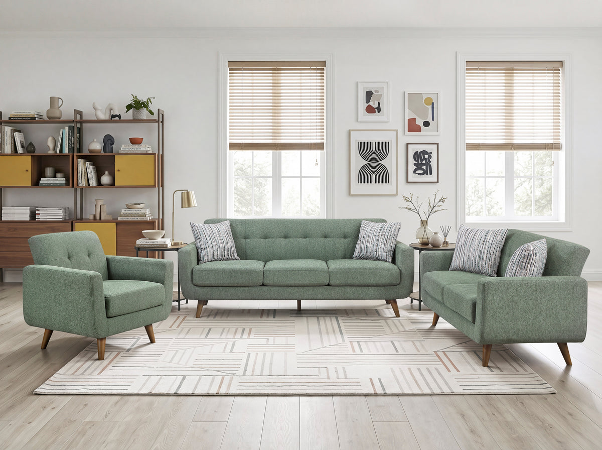 Seabrook Green 86" Sofa