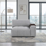Tidal Gray Right Side Chair With One Arm