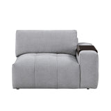 Tidal Gray Right Side Chair With One Arm