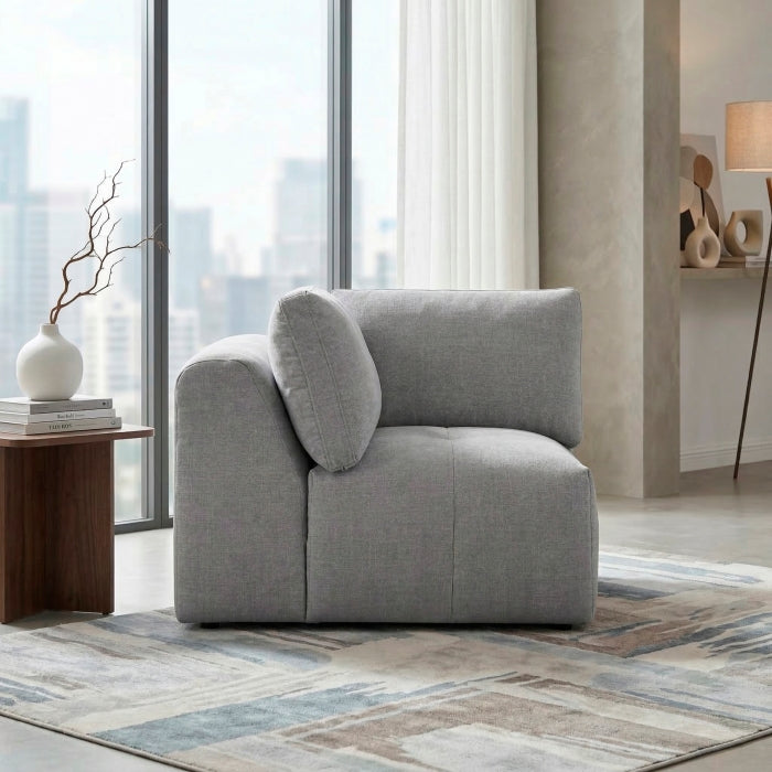 Tidal Gray Corner Seat