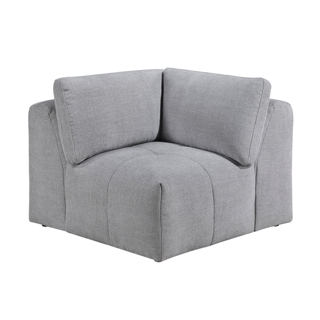 Tidal Gray Corner Seat