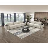 Tidal Beige Left Side Chair With One Arm