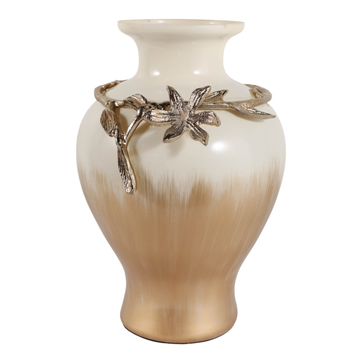 Hopeport Gold/Ivory Small Vase