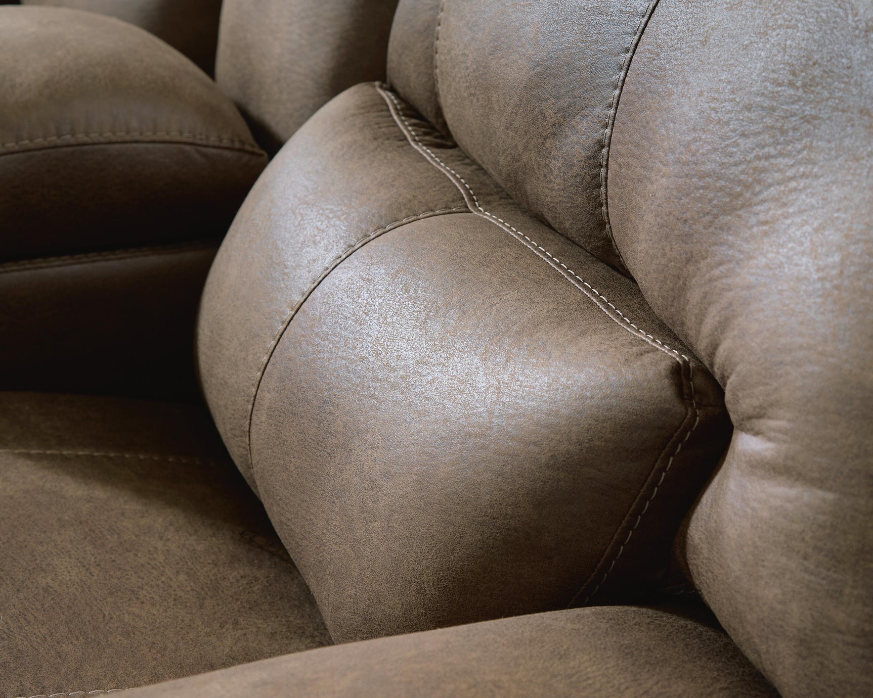 Time-Piece Earth Power Reclining Loveseat with Console