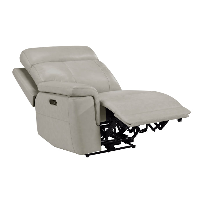 Celestia Beige Power Left Side Reclining Chair With Power Headrest And Charging Ports