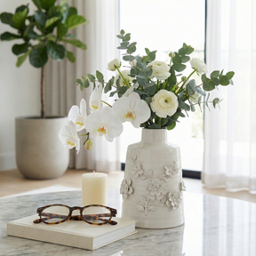 Clovervale White Vase