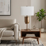 Caltonholm Brown/Clear/Ivory Lamp