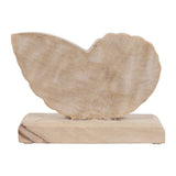 Yorkville White/Natural Small Distressed Wood Shell on Base