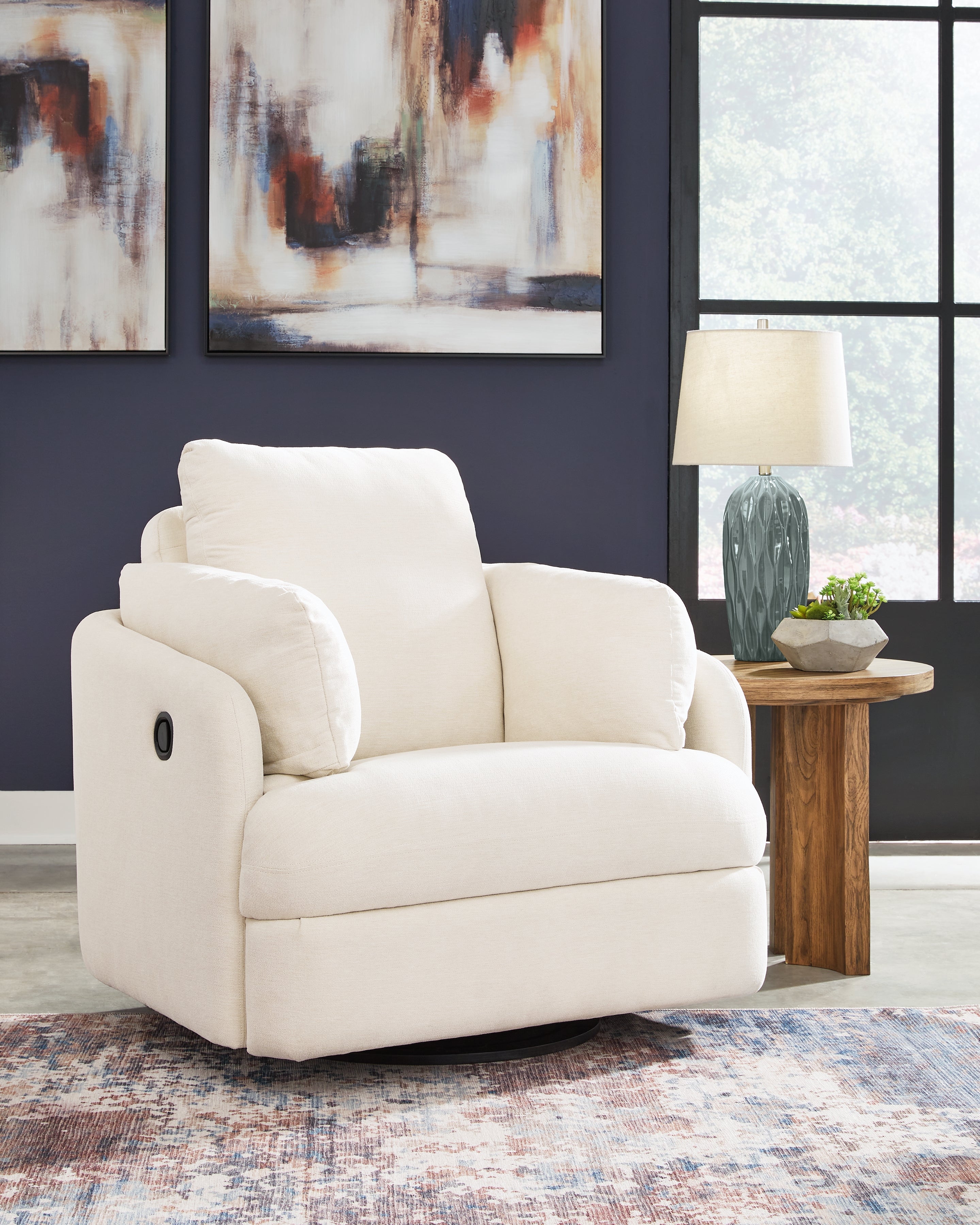 Modmax Oyster Swivel Glider Recliner - Ornate Home