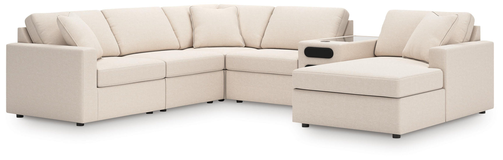 Modmax Oyster 6-Piece Sectional with Audio System and Chaise (Online Special Price)