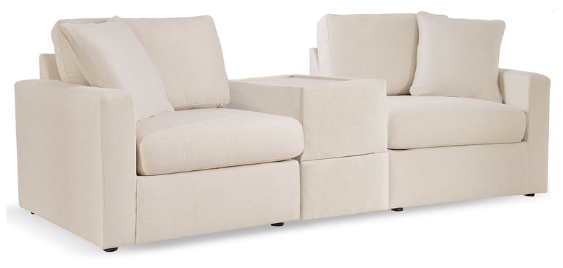 Modmax Oyster 3-Piece Sectional Sofa, 2-Piece Sectional Loveseat and Swivel Glider Recliner - Ornate Home