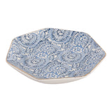 Asylum Blue/White/Gold Decorative Chinoiserie Plate