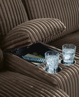 Top Tier Chocolate 4-Piece Reclining Sectional with RAF Chaise