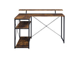 Drebo Weathered Oak/Black Writing Desk