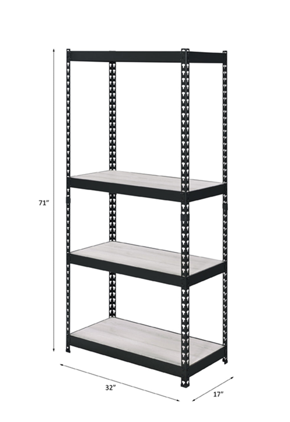 Decmus Natural/Black Bookshelf (71" H)