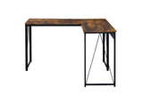 Zetri Weathered Oak/Black Writing Desk