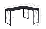Zetri Black Writing Desk