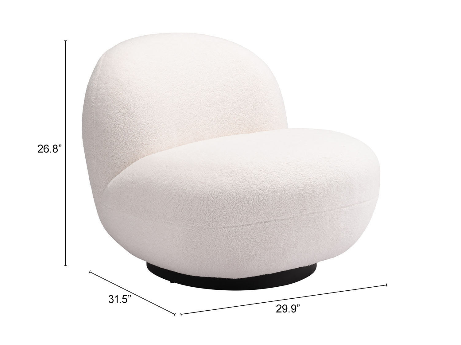 Myanmar Cream Accent Chair