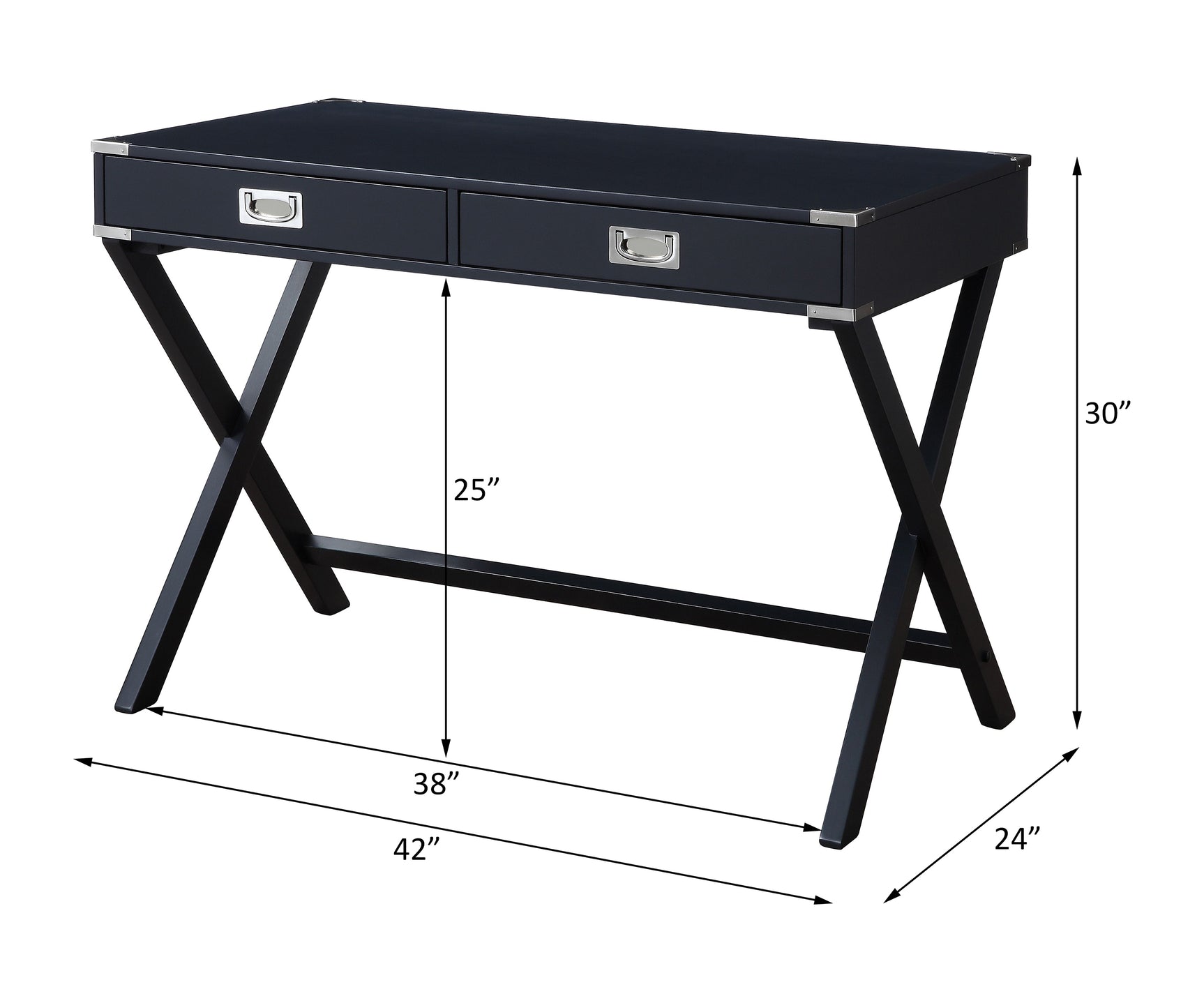Amenia Charcoal Writing Desk