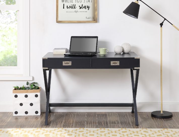 Amenia Charcoal Writing Desk