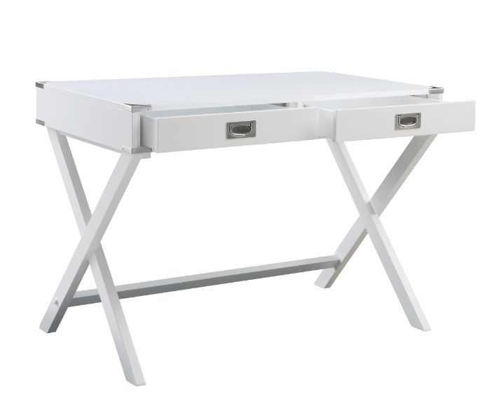 Amenia White Writing Desk
