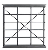 Rukia Gray/Black 84" Bookshelf