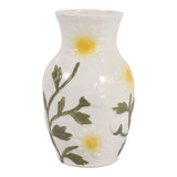 Vineburg Yellow/Ivory Daisy Embossed Vase