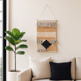 Bee Rock Tan/Ivory/Black Aztec Natural Wall Hanging