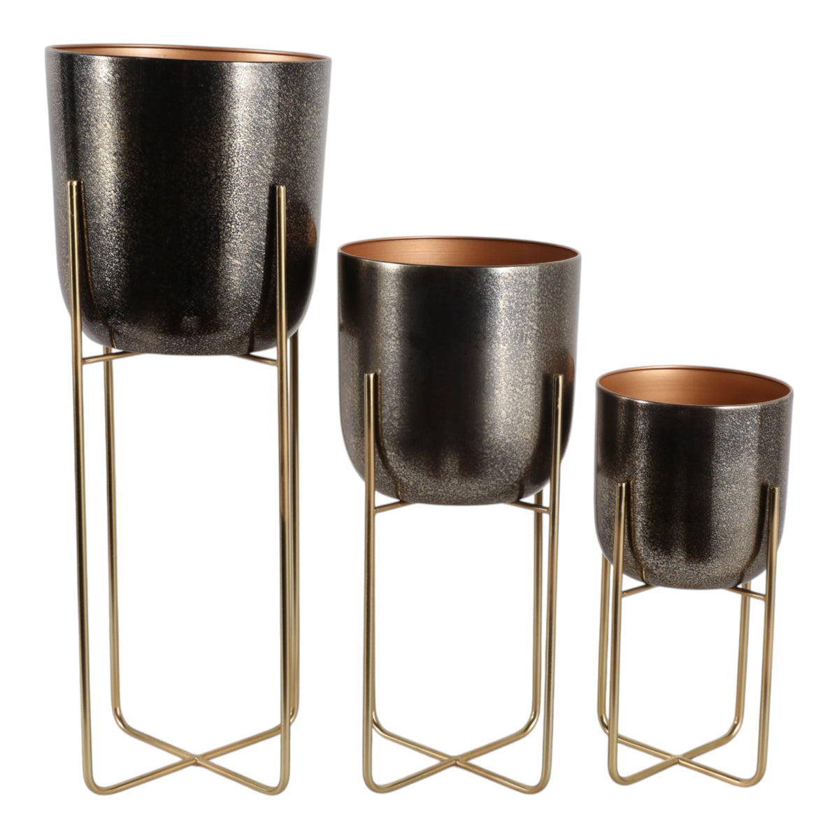 Skyecross Bronze/Gold Planters (Set of 3)